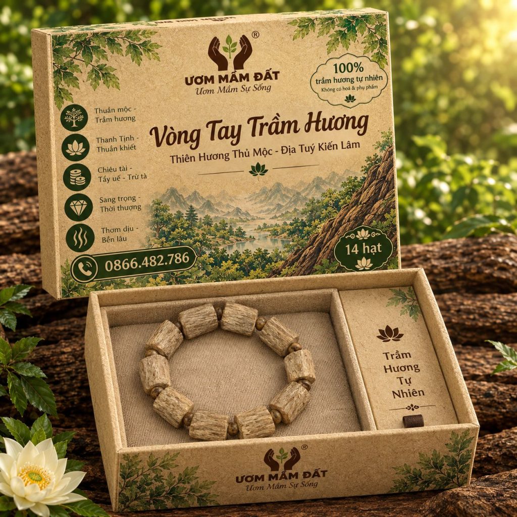 VÒNG TAY TRẦM HƯỢNG DẠNG THÔ