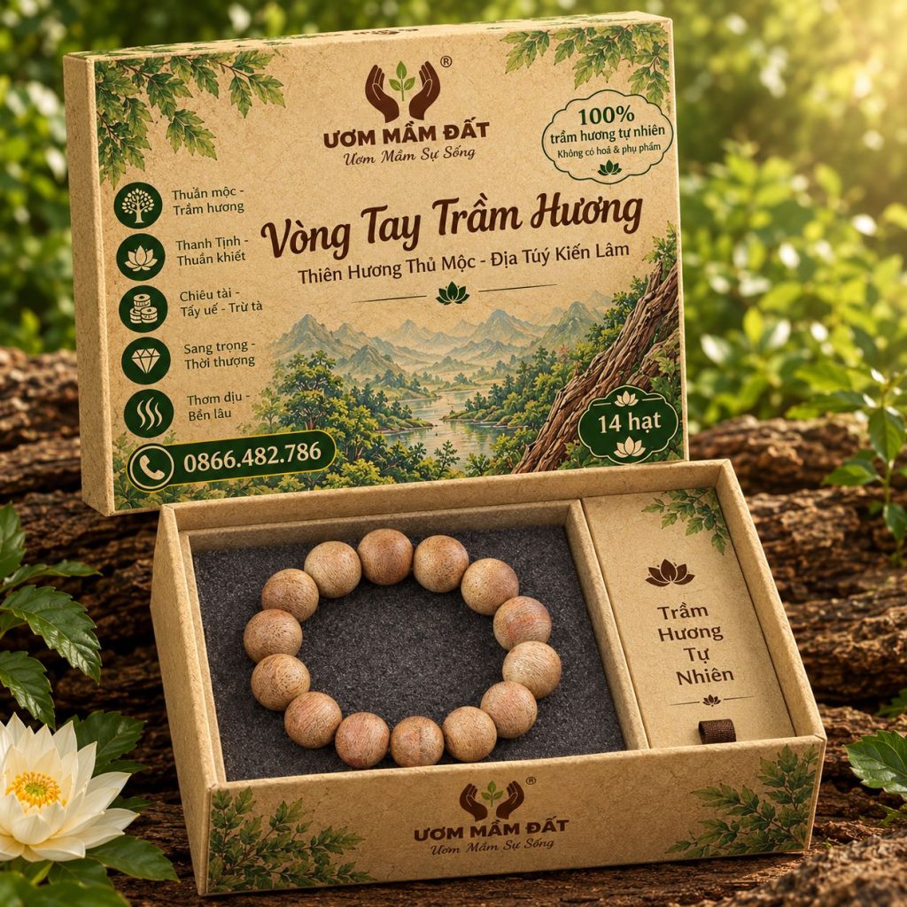 Vòng Tay Trầm Hương 14 Hạt